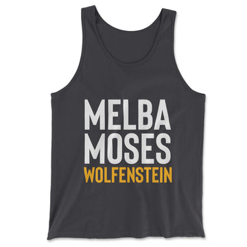 Melba Moses Wolfenstein Men/Unisex Tank in Dark Grey color